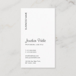 Carte De Visite Typographie Téléchargez votre logo Vertical Modern