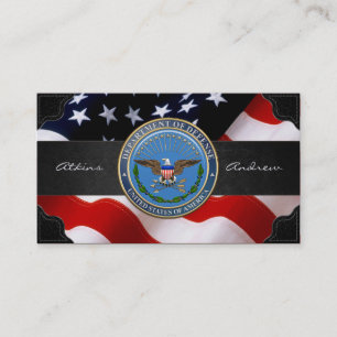Carte De Visite U.S. Emblème (DOD) de Département de la Défense