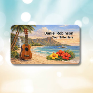 Carte De Visite Ukulele Business Card Guitar and Uke