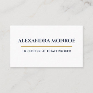 Carte De Visite Ultra-Modern Real Estate Horizontal Business Card