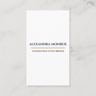 Carte De Visite Ultra-Modern Real Estate Vertical Business Card