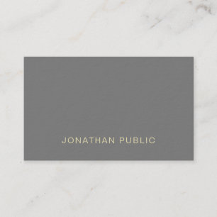 Carte De Visite Ultra profondément Luxe simple élégant