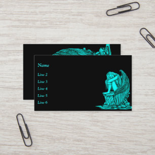 Carte De Visite Un ange endormi sur la pierre