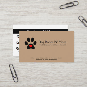 Carte De Visite Un chien gastronomique personnalisé Traite Le Comm