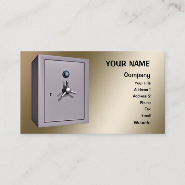 Carte De Visite Un "coffre" (Devant)