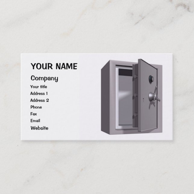 Carte De Visite Un "coffre" (Devant)