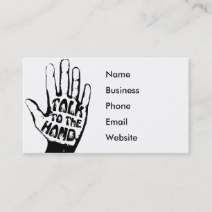 Carte De Visite Un Comédien Professionnel Amusant Parler À La Ma