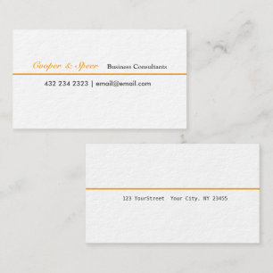 Carte De Visite Un conseiller commercial minimal moderne de course