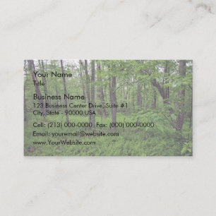 Carte De Visite Un fougueux lit autour des arbres