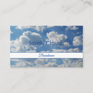 Carte De Visite Un joli ciel bleu nuage d'élégance spirituelle b