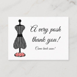 Carte De Visite Un Merci snob