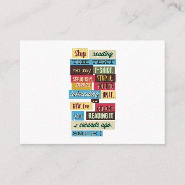 Carte De Visite Un message inspirant (Devant)