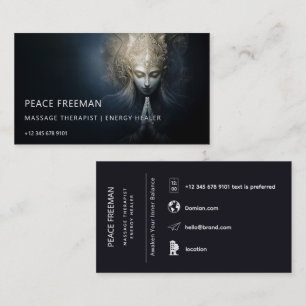 Carte De Visite Un moment de grâce   Art de méditation