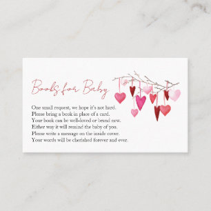 Carte De Visite Un petit amour est sur le chemin Livres pour bébé