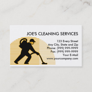 Carte De Visite un plancher nettoyant à l'aspirateur plus propre