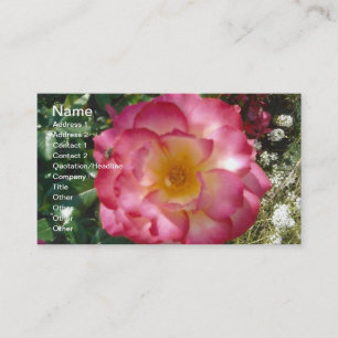 Carte De Visite Un Rose multicolore