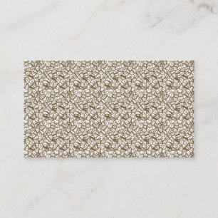 Carte De Visite Un tapis marron avec un motif géométrique est part