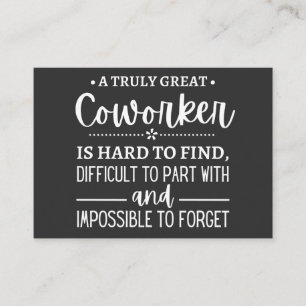 Carte De Visite Un vrai grand collègue