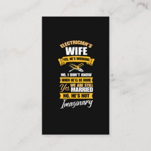 Carte De Visite Une électricielle, une amie mariée amusée imagi