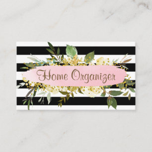 Carte De Visite Une Maison De Verdure Étroite Organisateur Et Dé