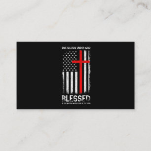 Carte De Visite Une nation sous Dieu USA Patriot vétéran