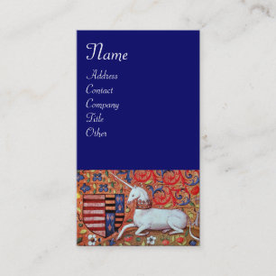 Carte De Visite UNICORN, bleu