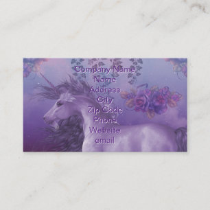 Carte De Visite Unicorn Roses d'automne