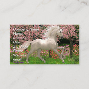 Carte De Visite Unicorne et Forêt