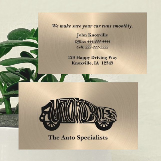 Carte de visite unique de l'industrie automobile n (Créateur téléchargé)
