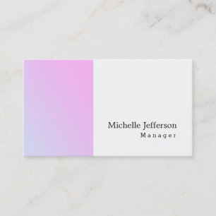Carte De Visite Unique Design Moderne Simple