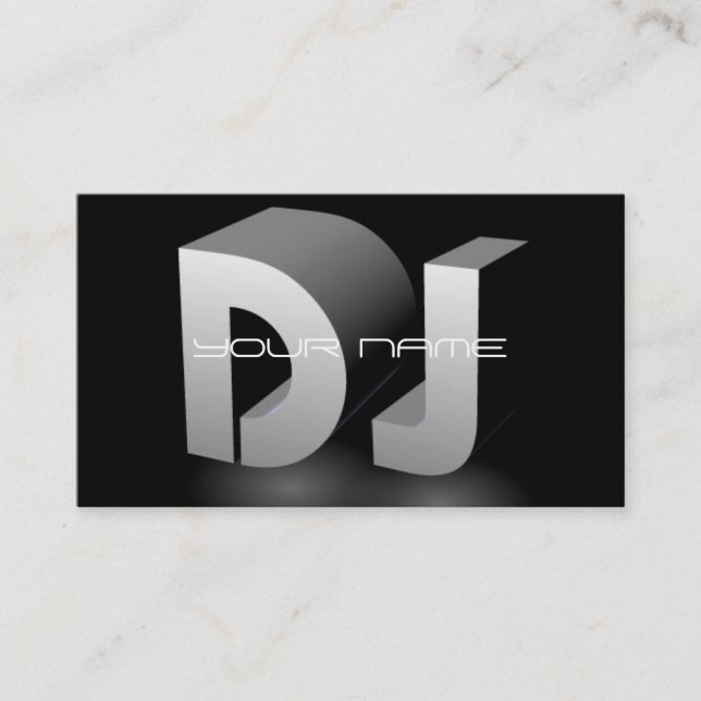 Carte de visite unique du DJ (Devant)