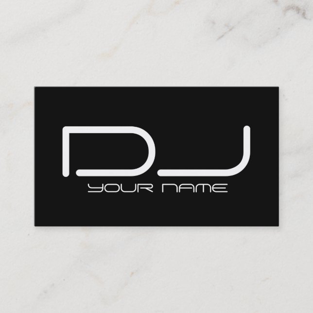 Carte de visite unique du DJ (Devant)