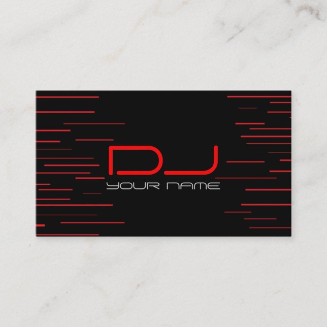 Carte de visite unique du DJ (Devant)