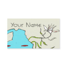 Carte de visite UNIQUE moderne par Ginette