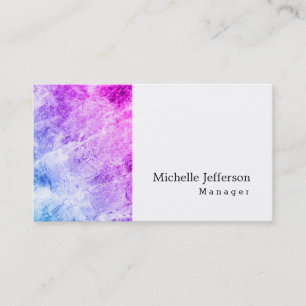 Carte De Visite Unique Mur élégant Blanc Moderne Plaine Simple