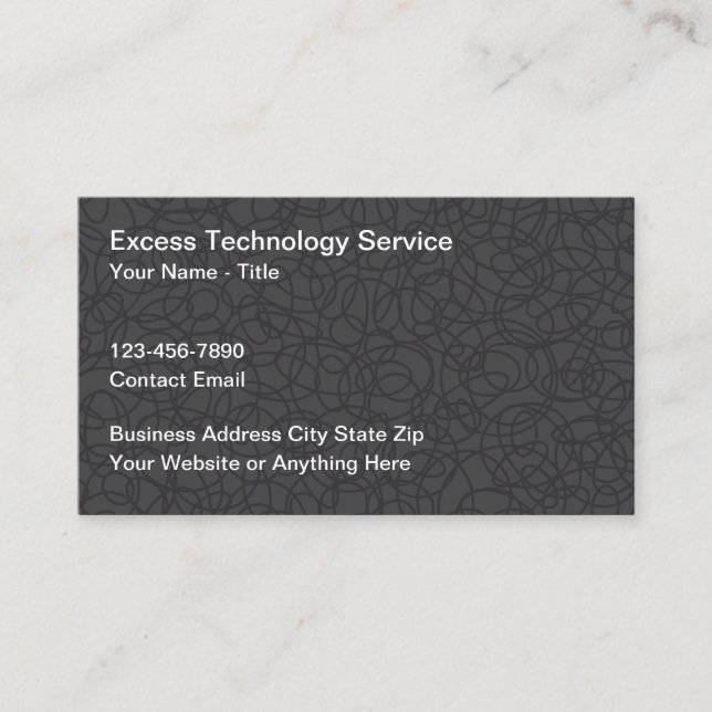 Carte De Visite Unique Technology Business Cards New Design (Devant)