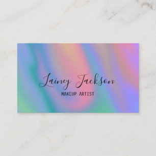 Carte De Visite Unique tendance rose bleu abstrait violet vagues