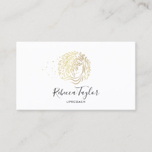 Carte De Visite unique thérapeute vie coach willow arbre de vie