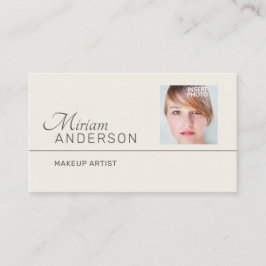 Carte De Visite UNISEX professionnel (PHOTO & LOGO INSERT) -