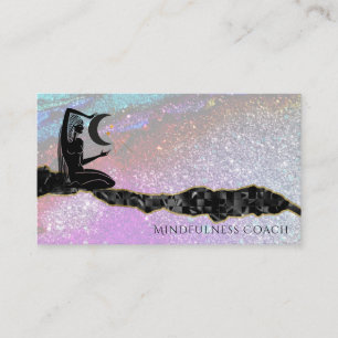 Carte De Visite *~* Univers de Parties scintillant arc-en-ciel. M