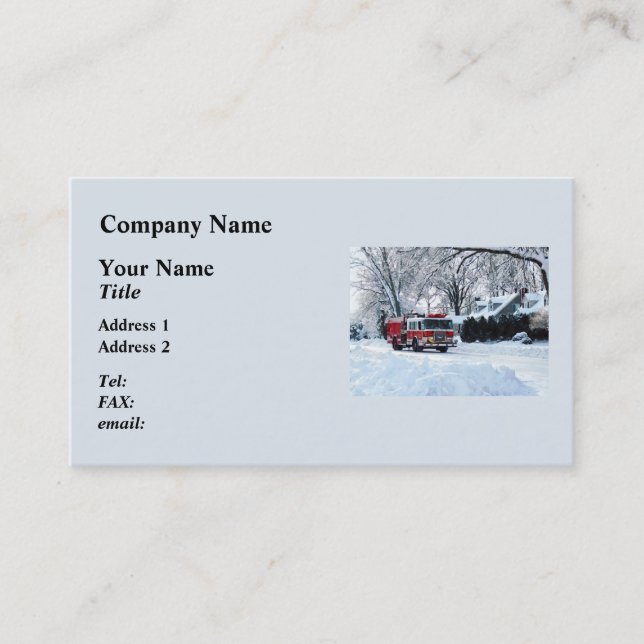 Carte De Visite Urgence hivernale (Devant)