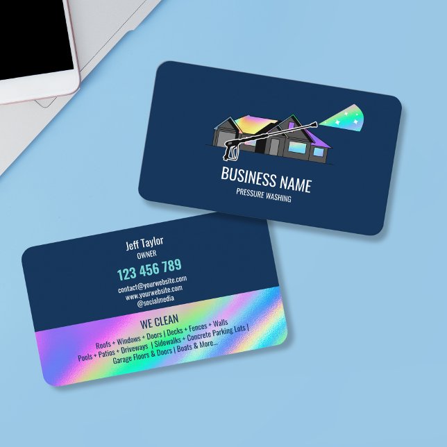 Carte De Visite Usine de lavage à pression professionnelle (Créateur téléchargé)