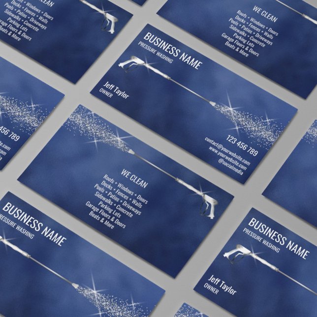 Carte De Visite Usine de lavage à pression professionnelle (Créateur téléchargé)