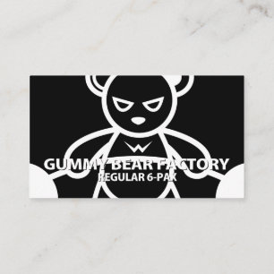 Carte De Visite Usine d'ours de gomme /salle de gym/fitness
