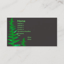 Carte De Visite Usine professionnelle de maison d'aquarelle de