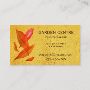 Carte De Visite Usines et arbres de jardinerie