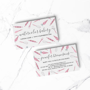 Carte De Visite Ustensiles de boulangerie faits maison