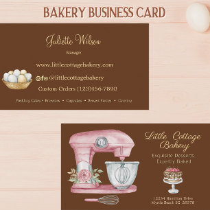 Carte De Visite Ustensiles de cuisine Pâtisserie Chef boulangerie