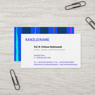 Carte De Visite Utilisation professionnelle claire moderne