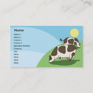 Carte De Visite Vaches - affaires